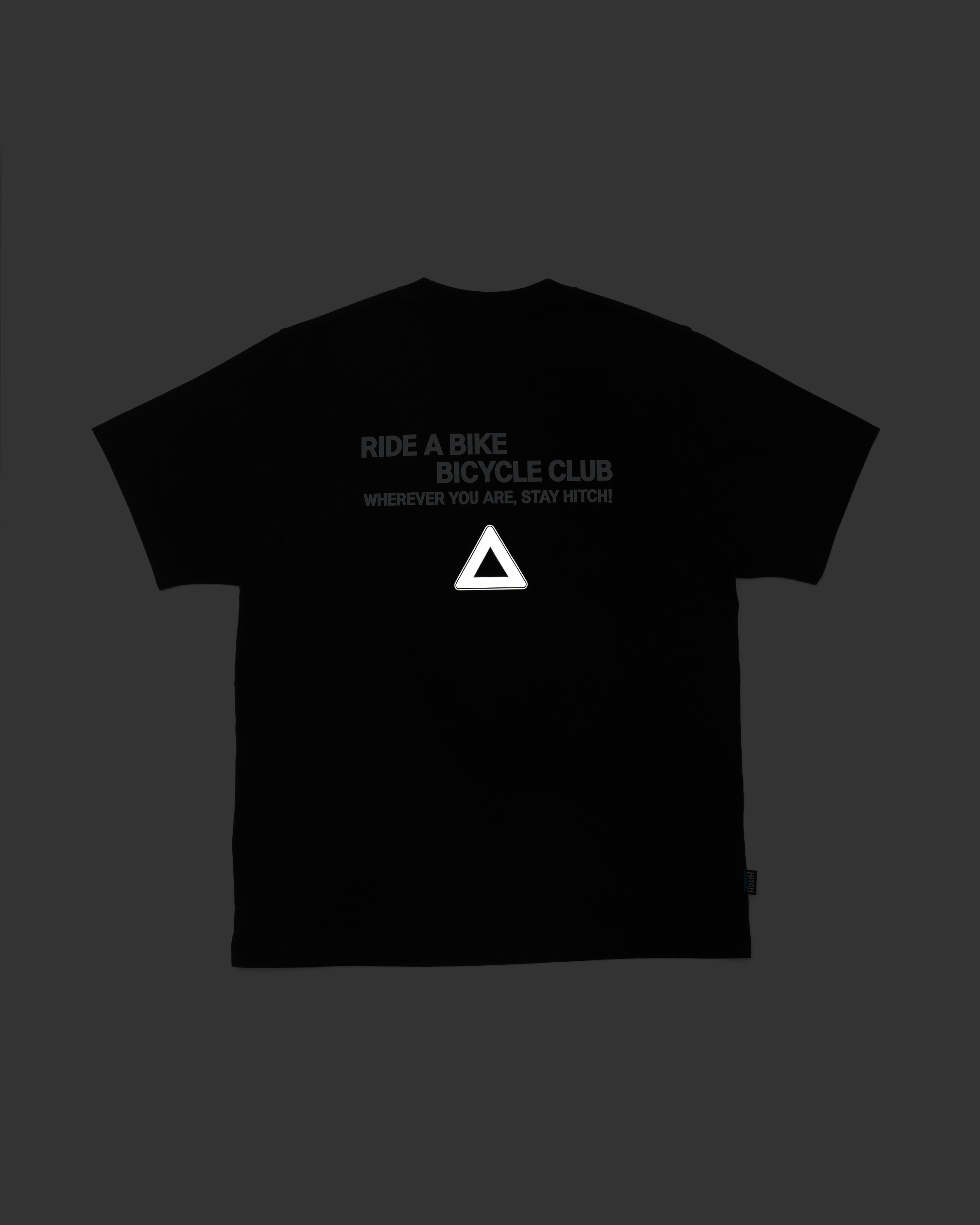 [out of stock] HBC reflector Tee - black